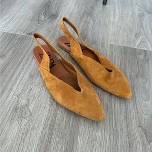 Zara Mustard Yellow Flats